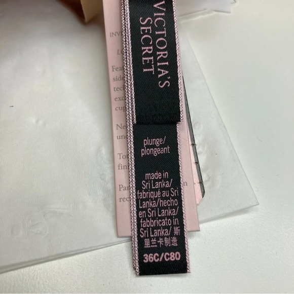 VICTORIA'S SECRET BARE Plunge Low-Back Bra in Marzipan. Sz: 36C - Picture 10 of 11